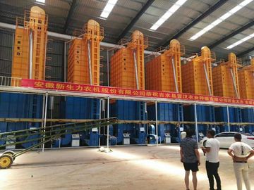 19.4kw Grain Dryer Machine 35 Ton Capacity Yellow And Blue Color Easy Operation