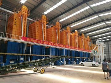 19.4kw Grain Dryer Machine 35 Ton Capacity Yellow And Blue Color Easy Operation